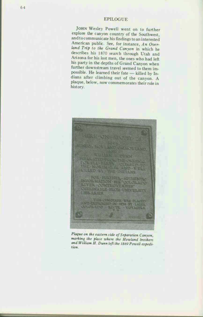 The Ca�ons of the Colorado--the 1869 discovery voyage down the Colorado River. vist0059q